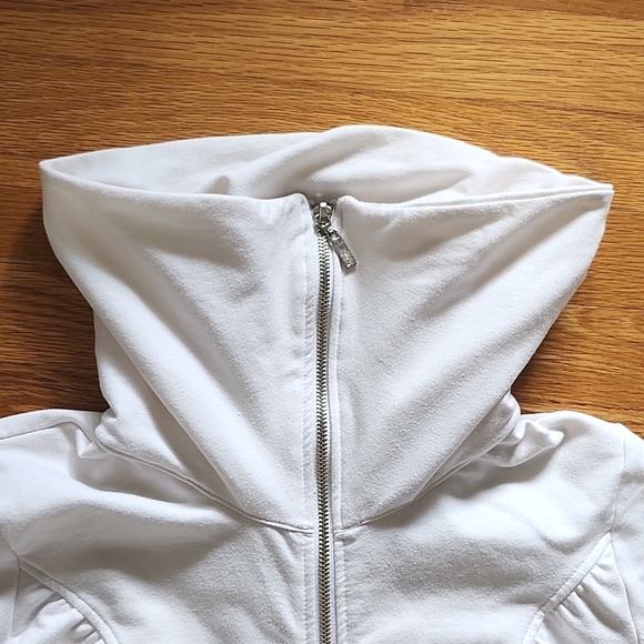 Boston Proper athletic jacket Women's Medium White - Picture 4 of 7